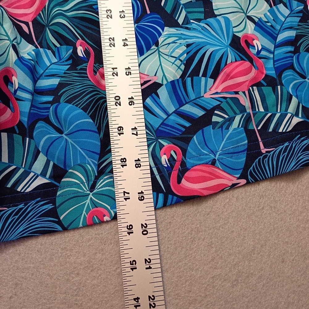 Member's Mark Men's Resort Swim Trunk Size XL Flamingo‎ Tropical Palm Leafs - Picture 12 of 12